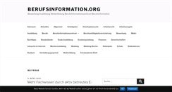 Desktop Screenshot of berufsinformation.org