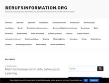Tablet Screenshot of berufsinformation.org